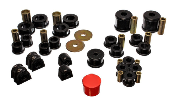 Energy Suspension 02-06 Subaru Impreza/WRX Black Hyper-Flex Master Bushing Set - Bull Strap
