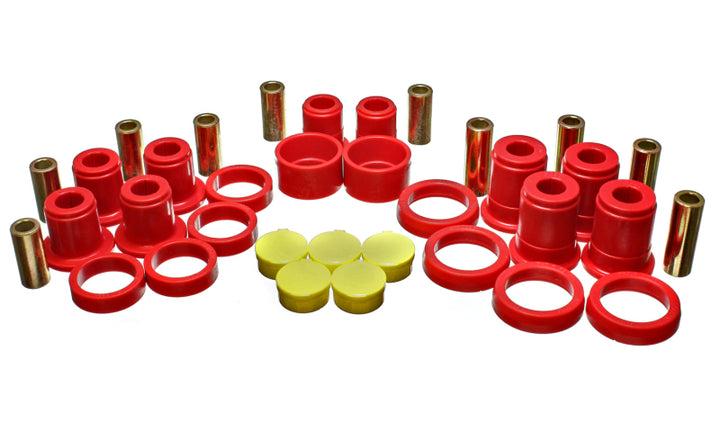 Energy Suspension 02-07 GM SUV Red Rear End Control Arm Bushing Set - Bull Strap