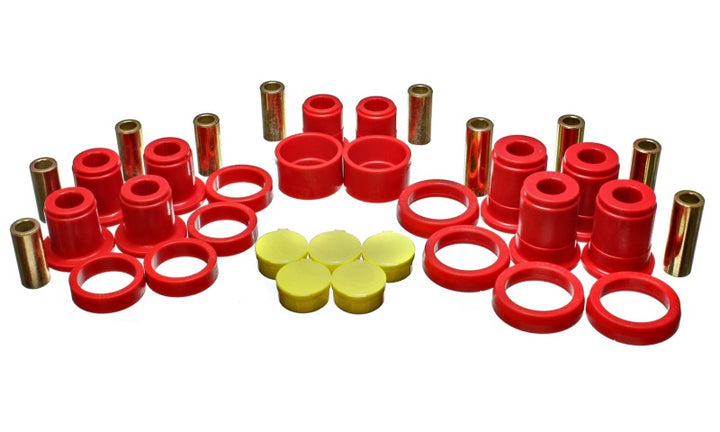 Energy Suspension 02-07 GM SUV Red Rear End Control Arm Bushing Set - Bull Strap