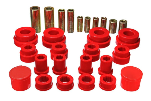 Energy Suspension 02-09 350Z / 03-07 Infiniti G35 Red Front Control Arm Bushing Set - Bull Strap