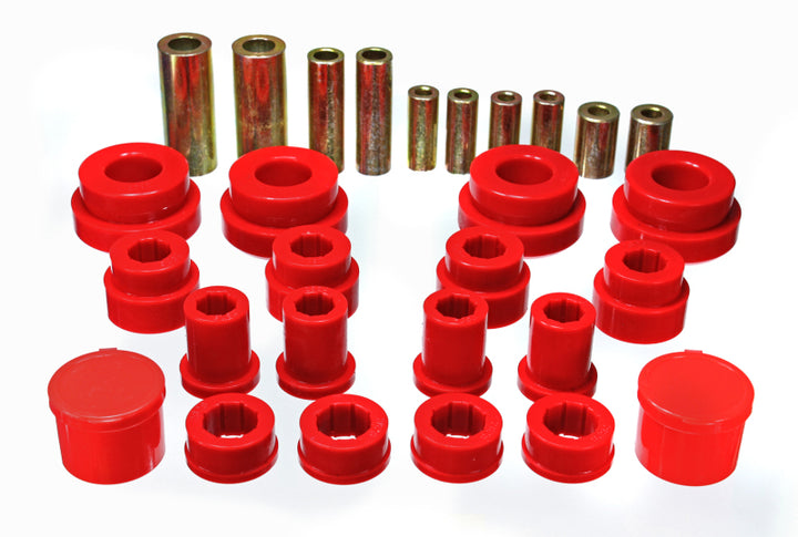 Energy Suspension 02-09 350Z / 03-07 Infiniti G35 Red Front Control Arm Bushing Set - Bull Strap