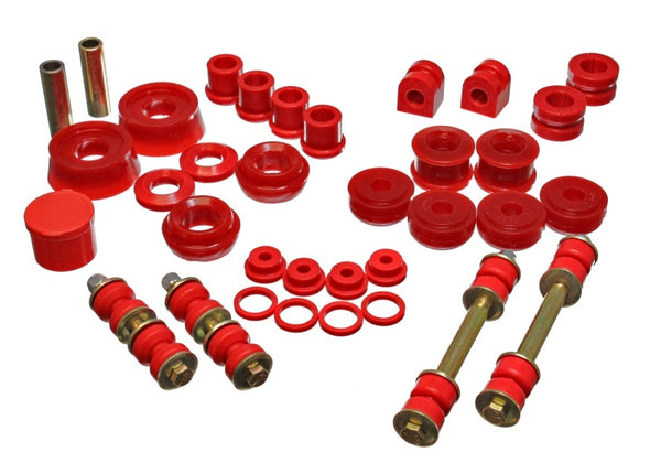 Energy Suspension 03-05 Dodge SRT-4 FWD Red Hyper-flex Master Bushing Set - Bull Strap