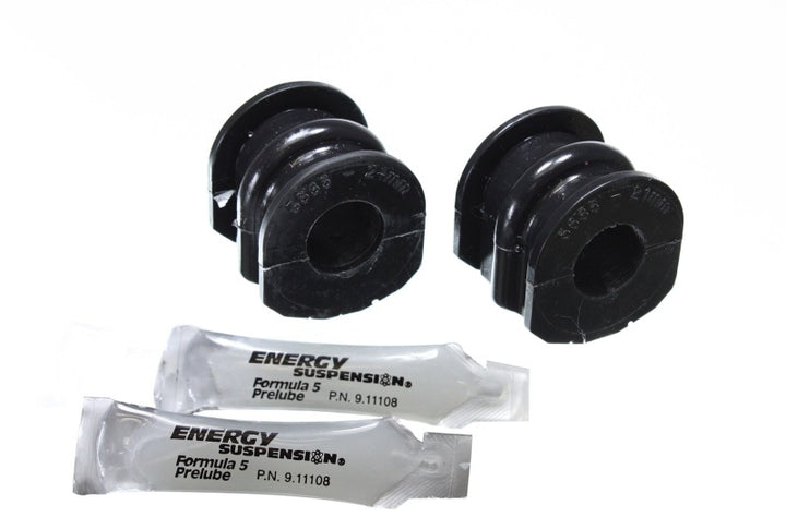 Energy Suspension 03-07 Infiniti G-35 Coupe RWD / 02-09 350Z Black 21mm Rear Sway Bar Frame Bushings - Bull Strap