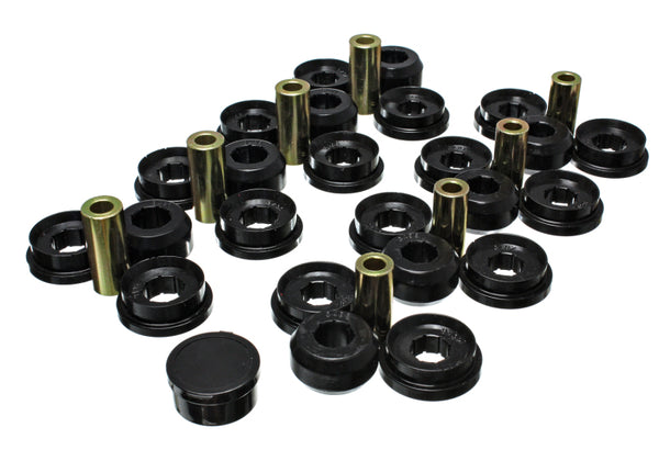 Energy Suspension 03-09 Lexus Gx470 / 07-09 Toyota FJ Cruiser Black Rear End Control Arm Bushing Set - Bull Strap