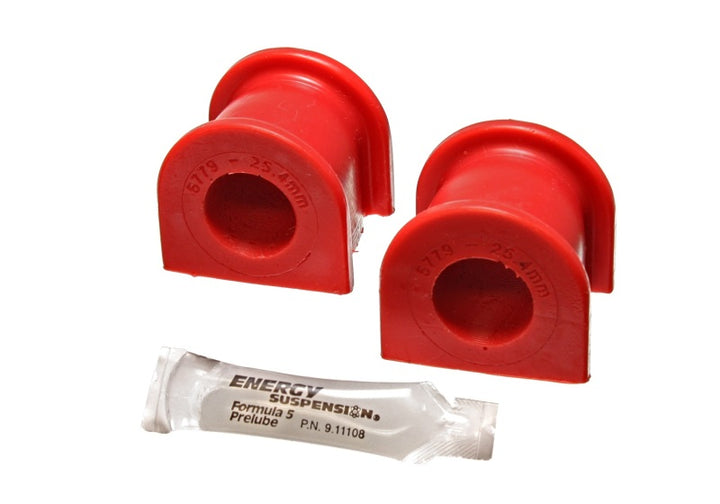 Energy Suspension 04-05 Acura TSX Red 25.4mm/1in Front Sway Bar Bushing Set - Bull Strap