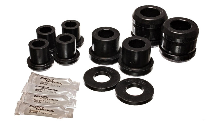 Energy Suspension 04-07 Mazda RX8 Black Front Control Arm Bushing Set - Bull Strap