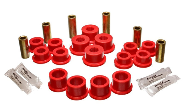 Energy Suspension 04-07 Mazda RX8 Red Rear Lateral/Trailing Arm Bushings - Bull Strap