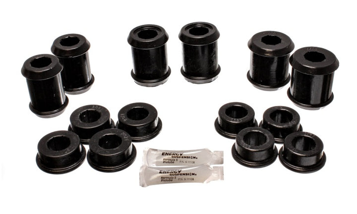 Energy Suspension 04-09 Cadillac XLR/XLR-V / 97-12 Corvette Black Rear End C/A Bushing Set - Bull Strap