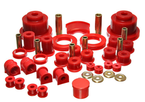 Energy Suspension 04 Pontiac GTO Red Hyper-flex Master Bushing Set - Bull Strap