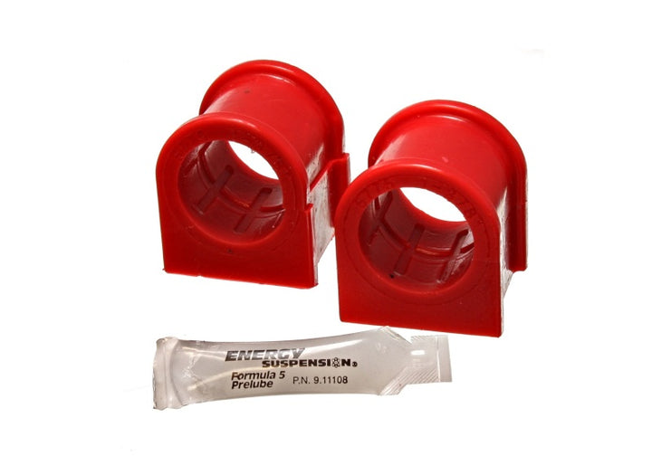 Energy Suspension 05-07 Ford Mustang Red Front Sway Bar Bushing Set (Must Reuse All Metal Parts) - Bull Strap