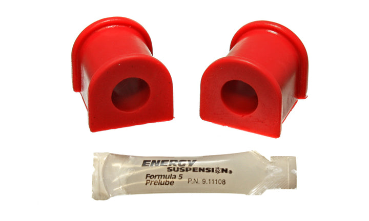 Energy Suspension 05-07 Scion tC Red 18mm Rear Sway Bar Bushing Set - Bull Strap