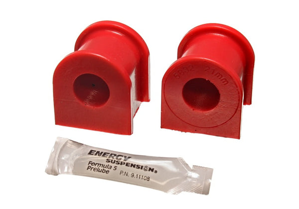 Energy Suspension 05-07 Scion tC Red 21mm Front Sway Bar Bushing Set - Bull Strap