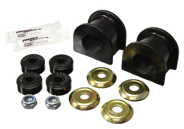Energy Suspension 05-15 Toyota Tacoma 2WD 30mm Front Sway Bar Bushing Set - Black - Bull Strap