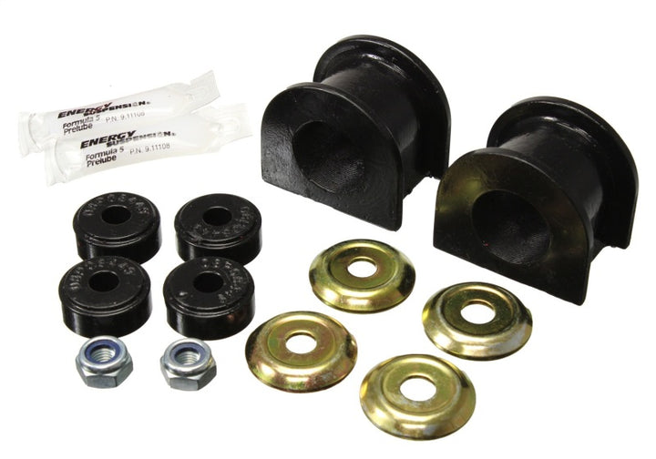 Energy Suspension 05-15 Toyota Tacoma 2WD 30mm Front Sway Bar Bushing Set - Black - Bull Strap