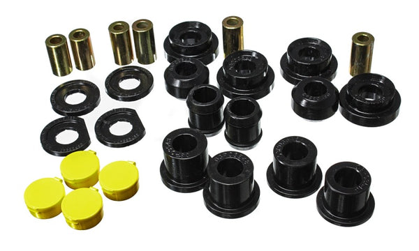 Energy Suspension 06-11 Honda Civic Black Rear Lower Trailing Arm and Lower Knuckle Bushing Set - Bull Strap