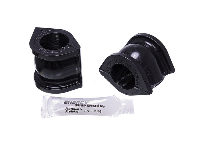 Energy Suspension 06-11 Honda Civic SI 28mm Front Sway Bar Bushing Set - Black - Bull Strap