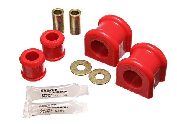 Energy Suspension 07-11 Jeep Wrangler JK Red Front 31mm Sway Bar and Endlink Bushing Set - Bull Strap