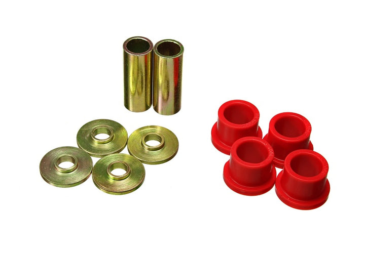Energy Suspension 07-14 Toyota Tundra Red Rack & Pinion Bushing Set - Bull Strap