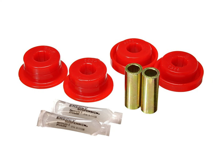 Energy Suspension 07-17 Jeep Wrangler JK Front Control Arm Bushing - Axle Only Position - Red - Bull Strap