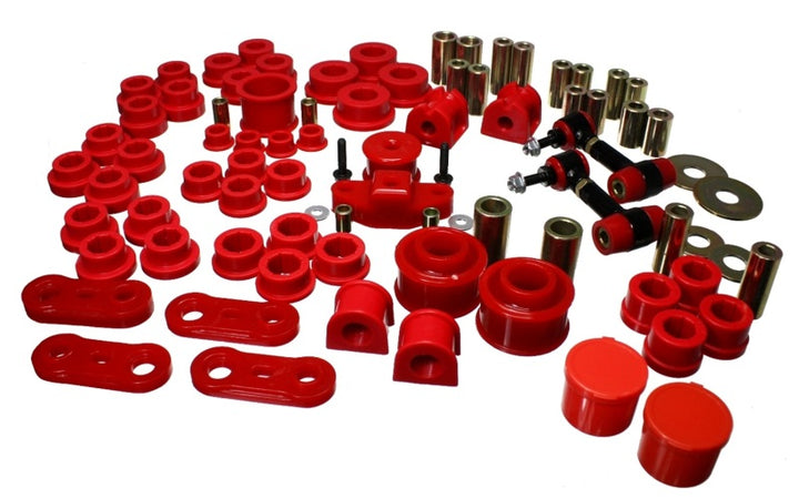 Energy Suspension 08-12 Subaru Impreza WRX Red Hyper-Flex Master Bushing Set - Bull Strap