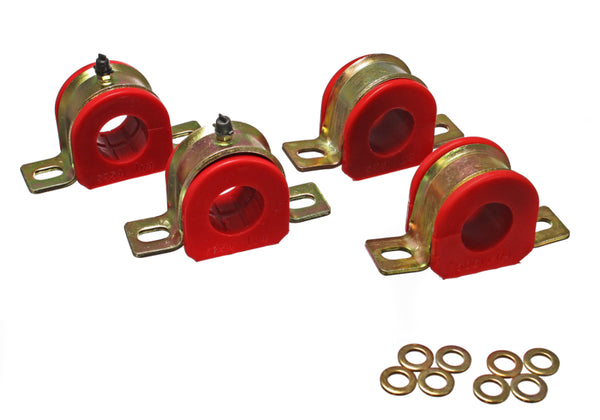 Energy Suspension 1-1/4in Gm Greaseable S/B Set - Red - Bull Strap