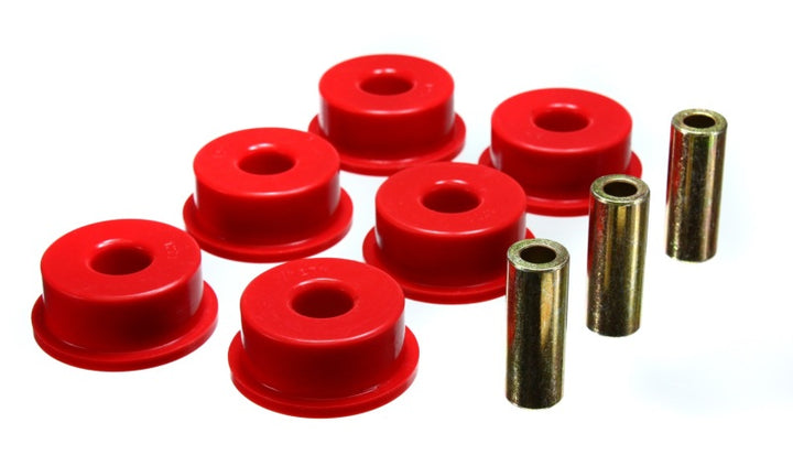 Energy Suspension 10 Chevy Camaro Red Rear Differential Carrier Bushing Set - Bull Strap