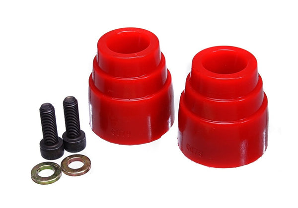 Energy Suspension 1996-2009 Toyota 4Runner Rear Bump Stops (Red) - Bull Strap
