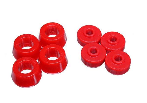Energy Suspension 1996-2009 Toyota 4Runner Rear Shock Bushings (Red) - Bull Strap