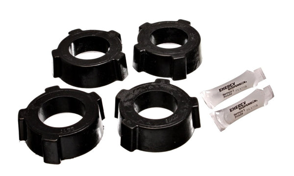 Energy Suspension 53-68 VW (Air Cooled) Swing Axle Suspension Black Rear Spring Plate Bushing Set - Bull Strap