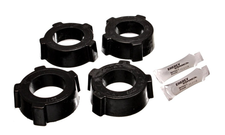 Energy Suspension 53-68 VW (Air Cooled) Swing Axle Suspension Black Rear Spring Plate Bushing Set - Bull Strap