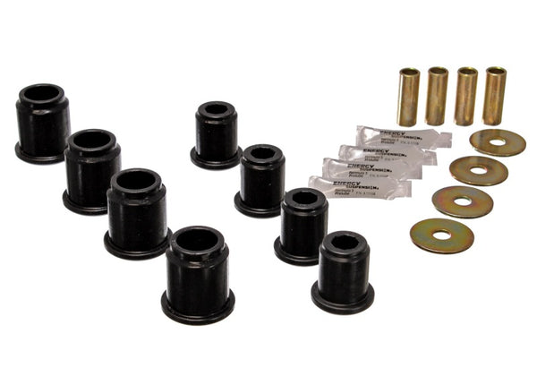 Energy Suspension 6/95-04 Toyota Pick Up 4W (Exc T-100/Tundra) Black Front Control Arm Bushing Set - Bull Strap