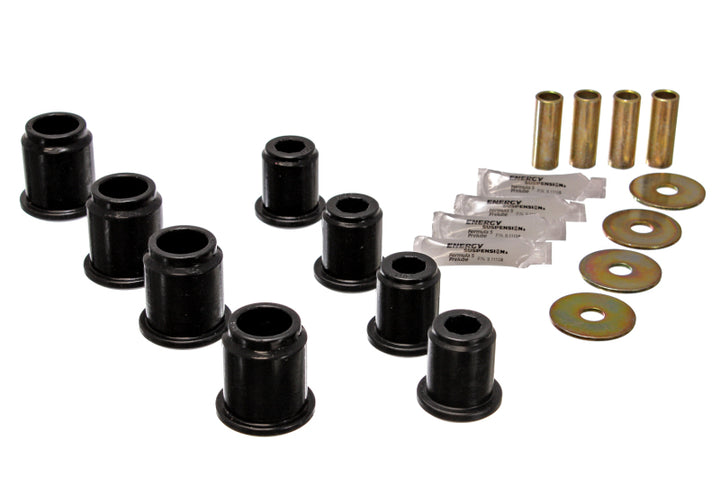 Energy Suspension 6/95-04 Toyota Pick Up 4W (Exc T-100/Tundra) Black Front Control Arm Bushing Set - Bull Strap