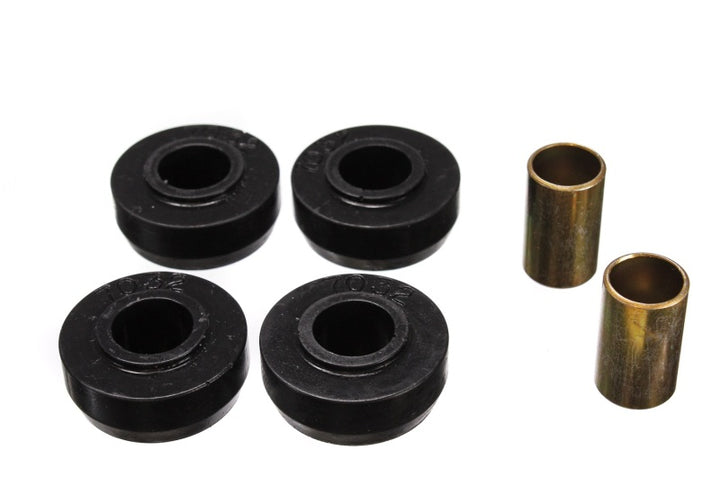 Energy Suspension 62-67 Chevy Nova Black Front Strut Rod Bushing Set - Bull Strap
