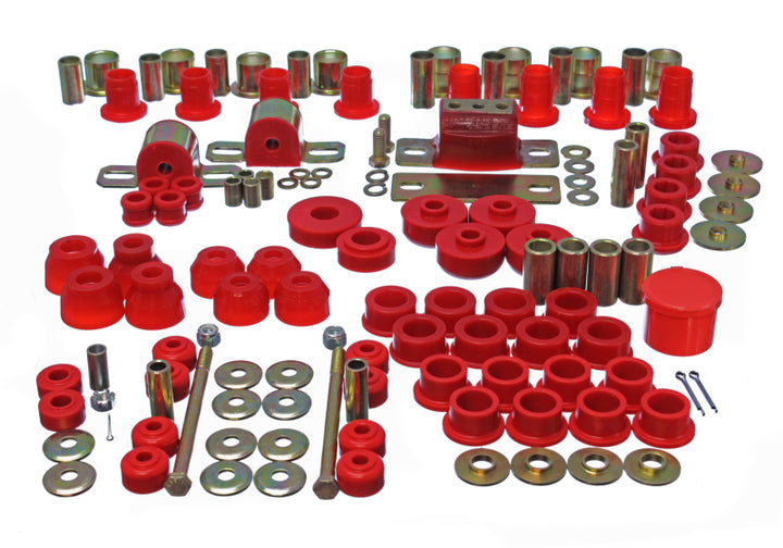 Energy Suspension 63-82 Chevrolet Corvette Red Hyper-flex Master Bushing Set - Bull Strap