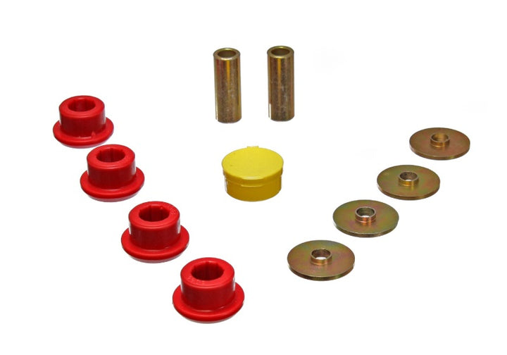 Energy Suspension 63-82 Chevrolet Corvette Red Rear End Control Arm Bushing Set - Bull Strap