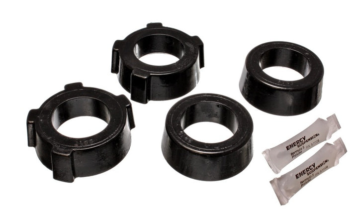 Energy Suspension 69-78 Volkswagen (Air Cooled) Black Rear Spring Plate Bushing Set - Bull Strap