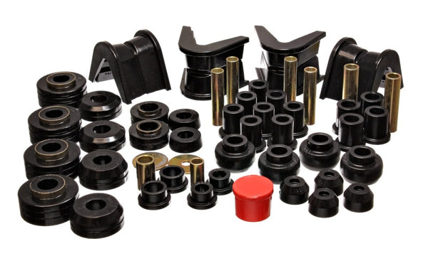 Energy Suspension 73-79 Ford F-150 Pickup 4WD Black Hyper-flex Master Bushing Set - Bull Strap