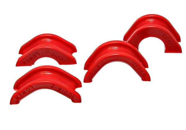 Energy Suspension 74-78 Nissan 260Z/280Z Red Rack and Pinion Bushing Set - Bull Strap