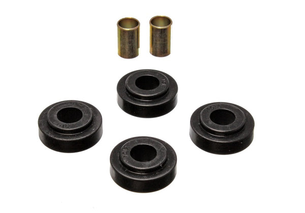 Energy Suspension 79-85 Mazda RX7 Black Front Strut Rod Bushing Set - Bull Strap