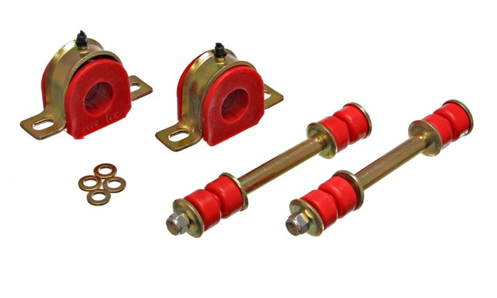 Energy Suspension 82-04 GM Blazer / S-10/15 Pickup Red Front Sway Bar Bushing Set (End Links Inc) - Bull Strap