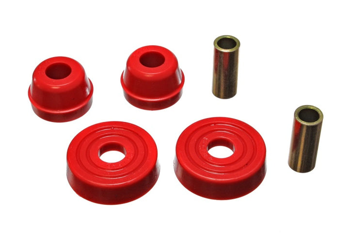 Energy Suspension 83-04 Ford Mustang SVO Red McPherson Strut Tower Bushing Set - Bull Strap