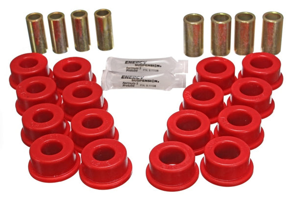 Energy Suspension 84-95 Chevy Corvette Red Rear End Control Arm Bushing Set - Bull Strap