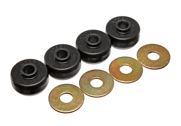 Energy Suspension 84-96 Chevy Corvette Black Spring Cushions for Rear Leaf Spring Bushing Set - Bull Strap
