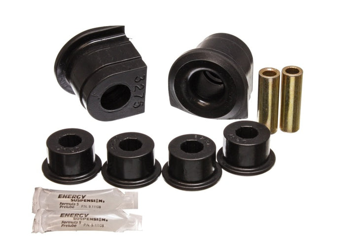 Energy Suspension 86-91 Mazda RX7 Black Front Control Arm Bushing Set - Bull Strap