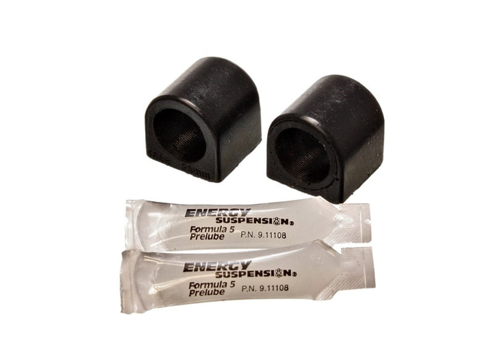 Energy Suspension 87-92 Toyota Supra Black 23mm Rear Sway Bar Bushing Set - Bull Strap