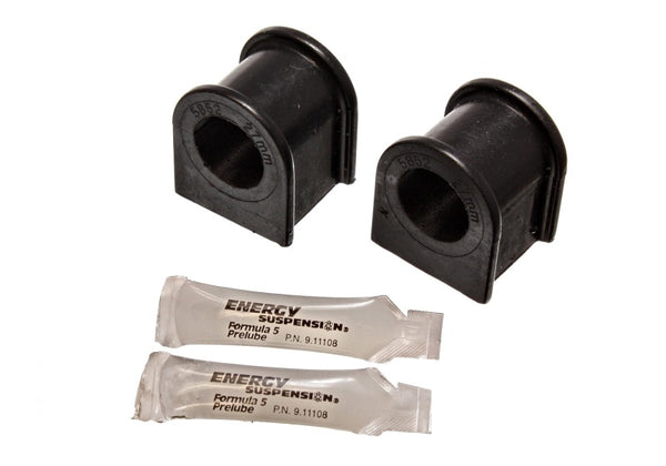 Energy Suspension 87-92 Toyota Supra Black 27mm Front Sway Bar Bushing Set - Bull Strap