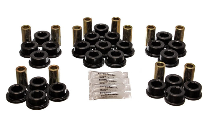 Energy Suspension 87-92 Toyota Supra Black Rear Control Arm Bushing Set - Bull Strap