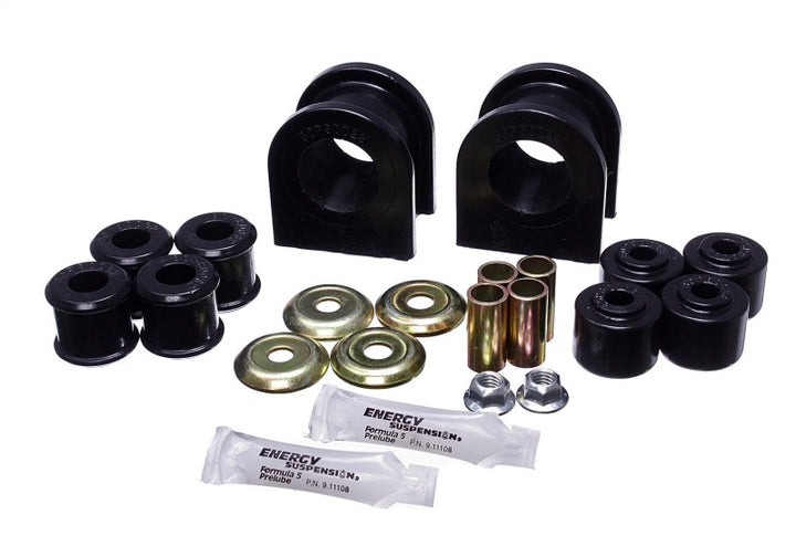 Energy Suspension 89-11 Ford F53 Motorhome Black 36mm Rear Sway Bar Bushing Set - Bull Strap