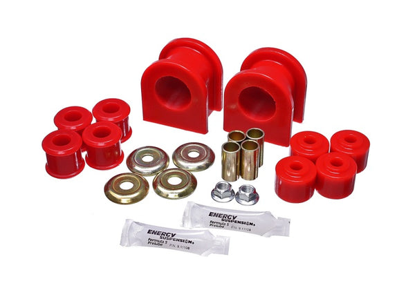 Energy Suspension 89-11 Ford F53 Motorhome Red 36mm Rear Sway Bar Bushing Set - Bull Strap
