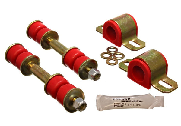 Energy Suspension 89-94 Toyota Pickup 2WD (Exc T-100/Tundra) Red 23mm Front Sway Bar Bushing Set - Bull Strap